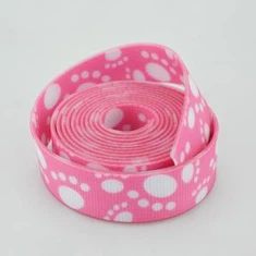 PVC obložene Štene Paw Patterns Pink poliester traka remen